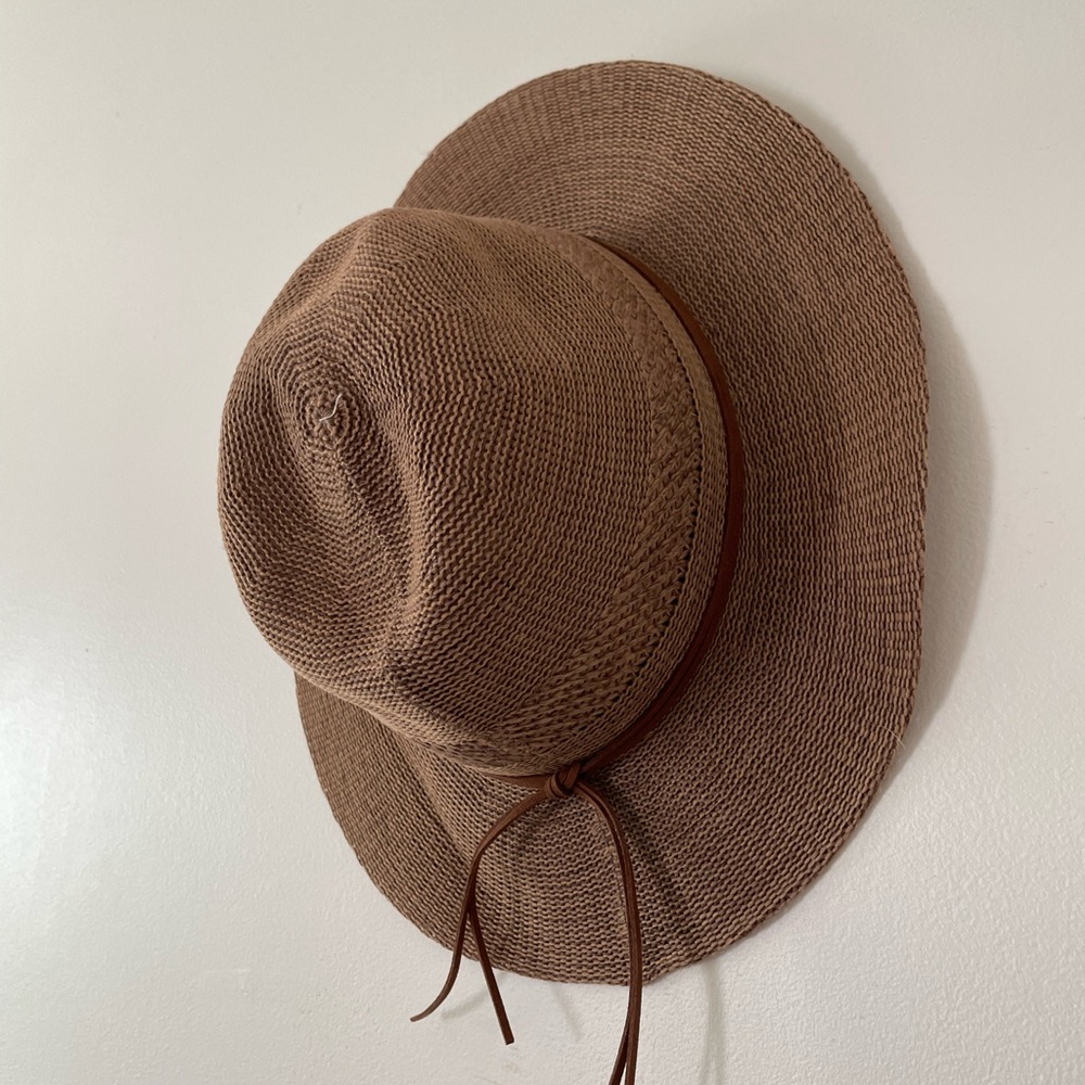 Brown Woven Sun Hat